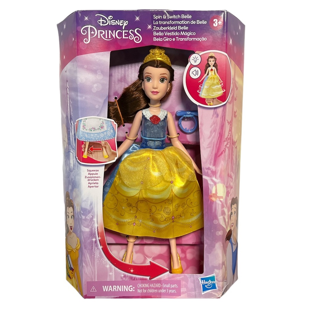 Disney Princess Spin & Switch Belle 3+ NEW